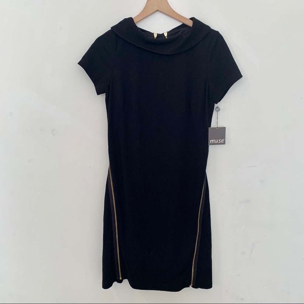 NWT Muse Zipper Detail Cocktail Dress SZ 10